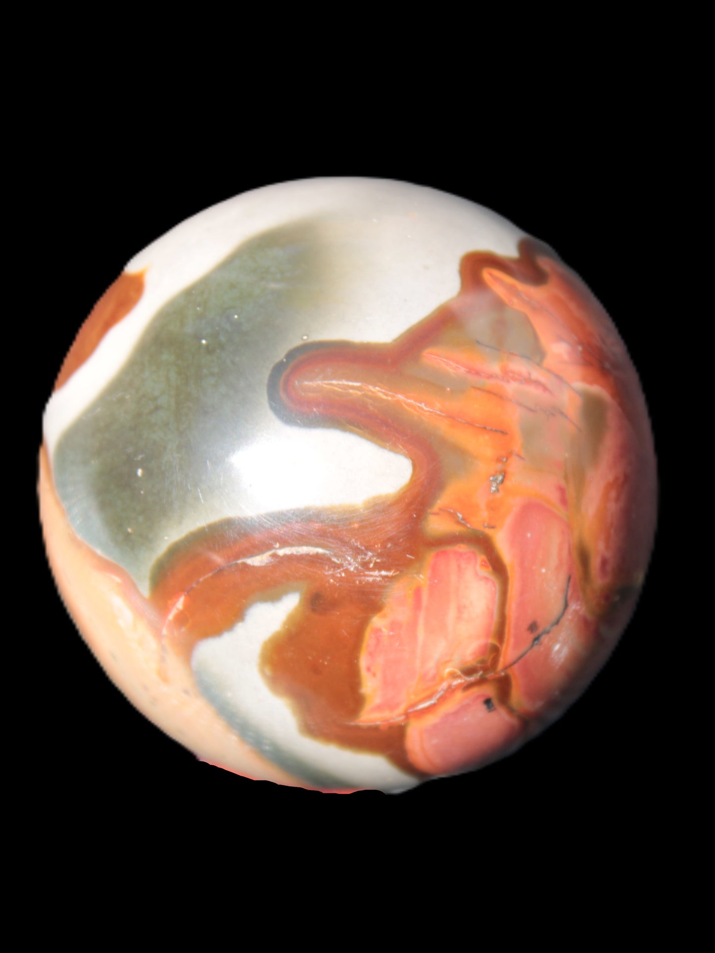 Marine Jasper sphere 45mm 126g Rocks and Things