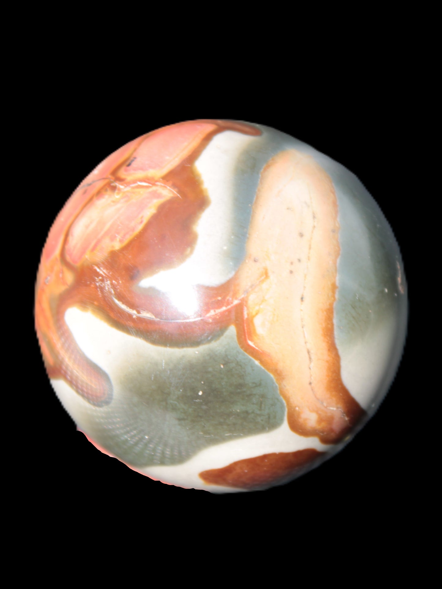 Marine Jasper sphere 45mm 126g Rocks and Things