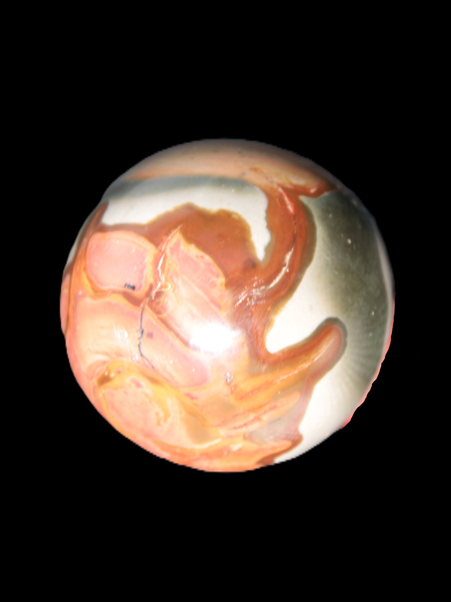 Marine Jasper sphere 45mm 126g Rocks and Things