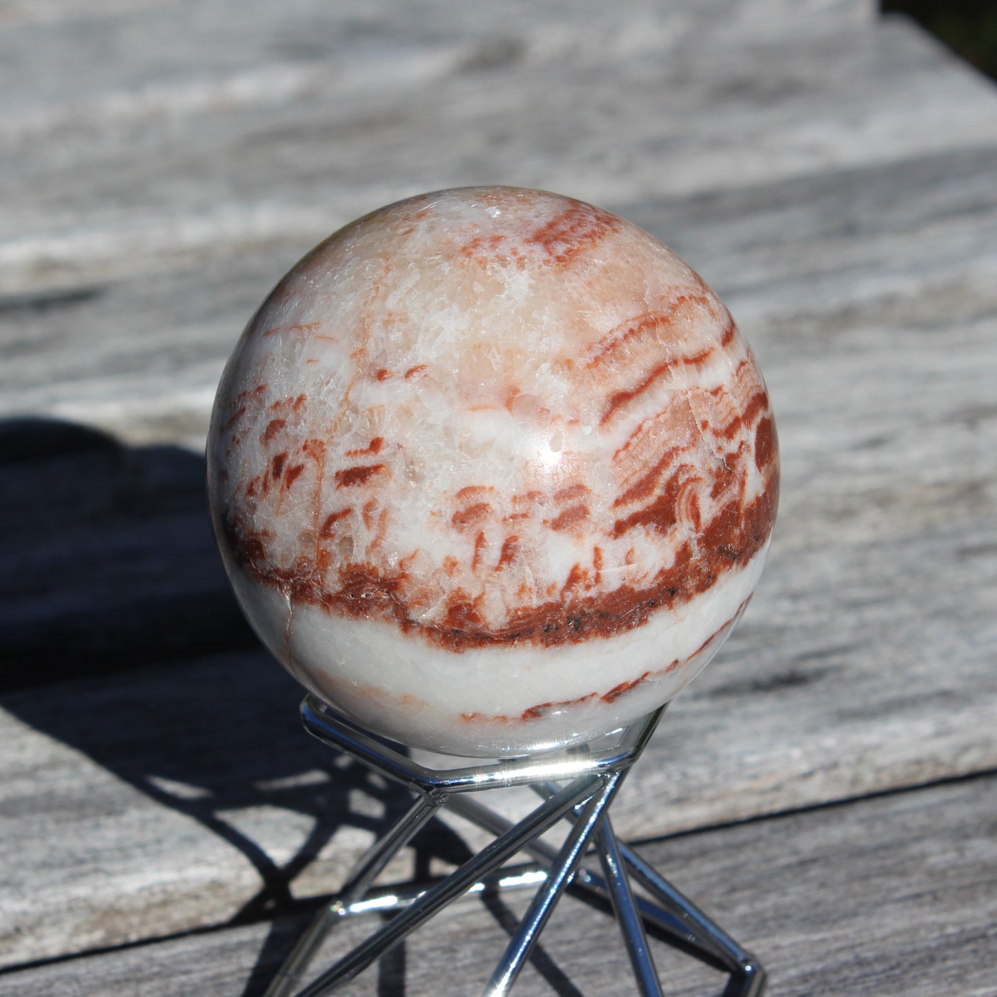 Rhodochrosite sphere 287g Rocks and Things