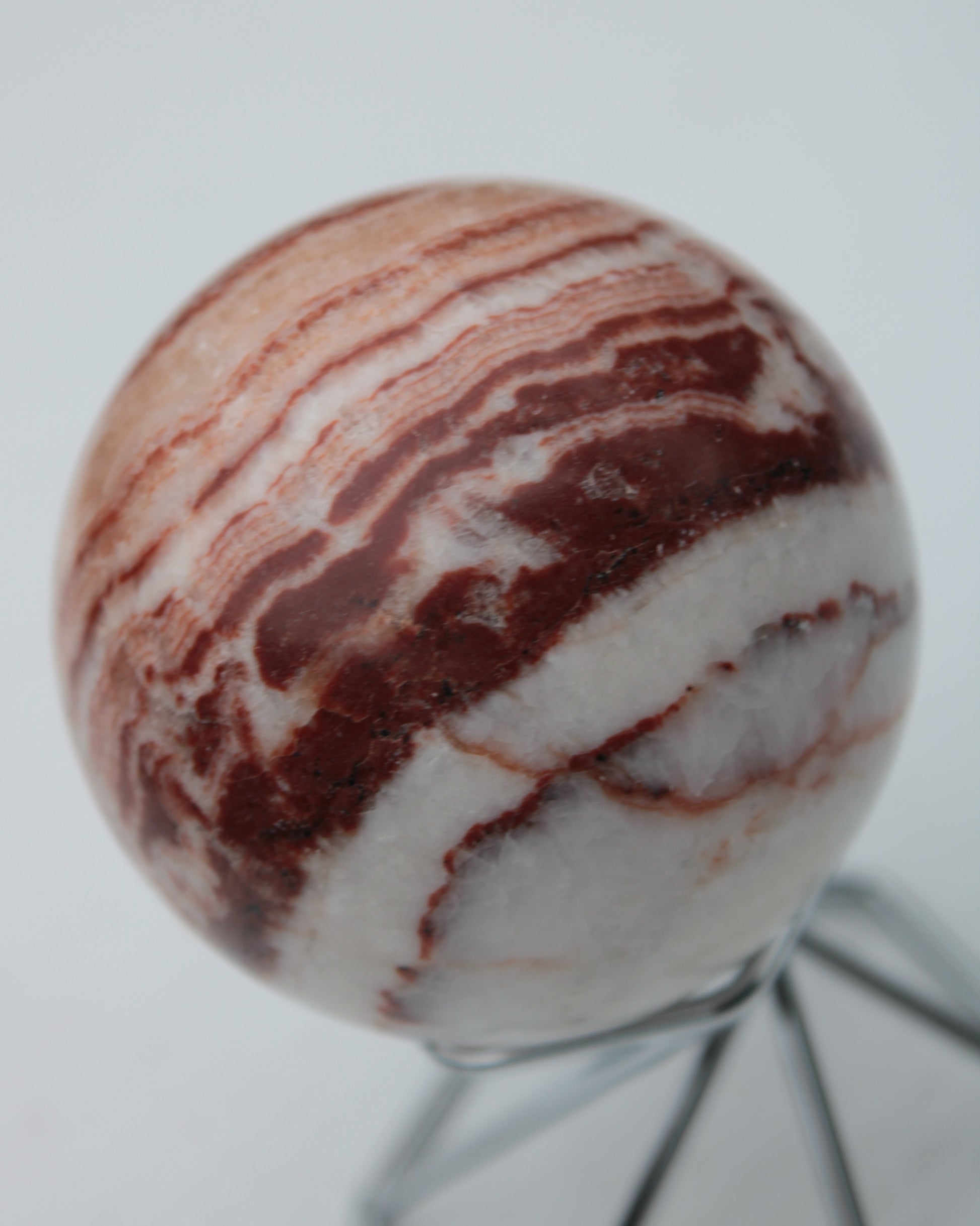 Rhodochrosite sphere 287g Rocks and Things