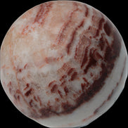 Rhodochrosite sphere 287g in sunlight - Rocks and Things Store
