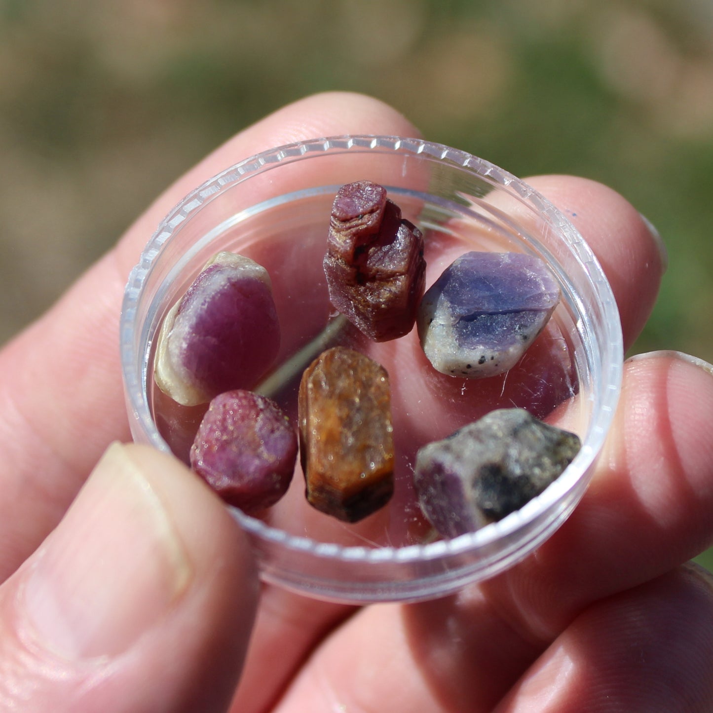 Red Corundum Ruby crystal untreated, 5/6 crystals 8g Rocks and Things