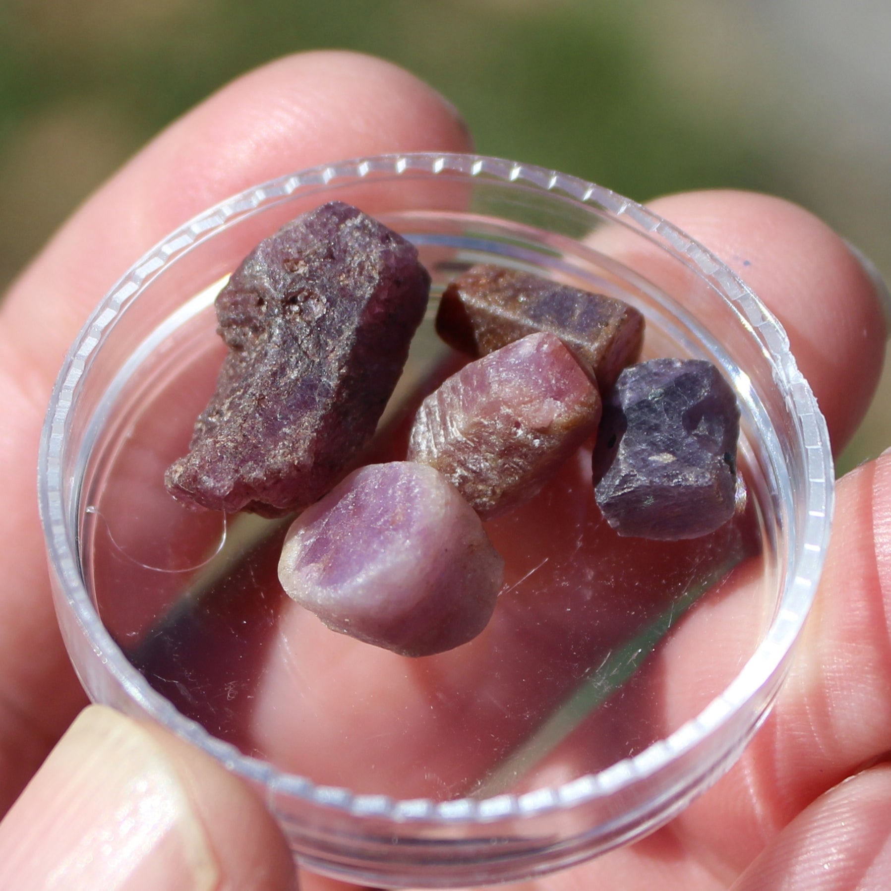 Red Corundum Ruby crystal untreated, 5/6 crystals 8g Rocks and Things