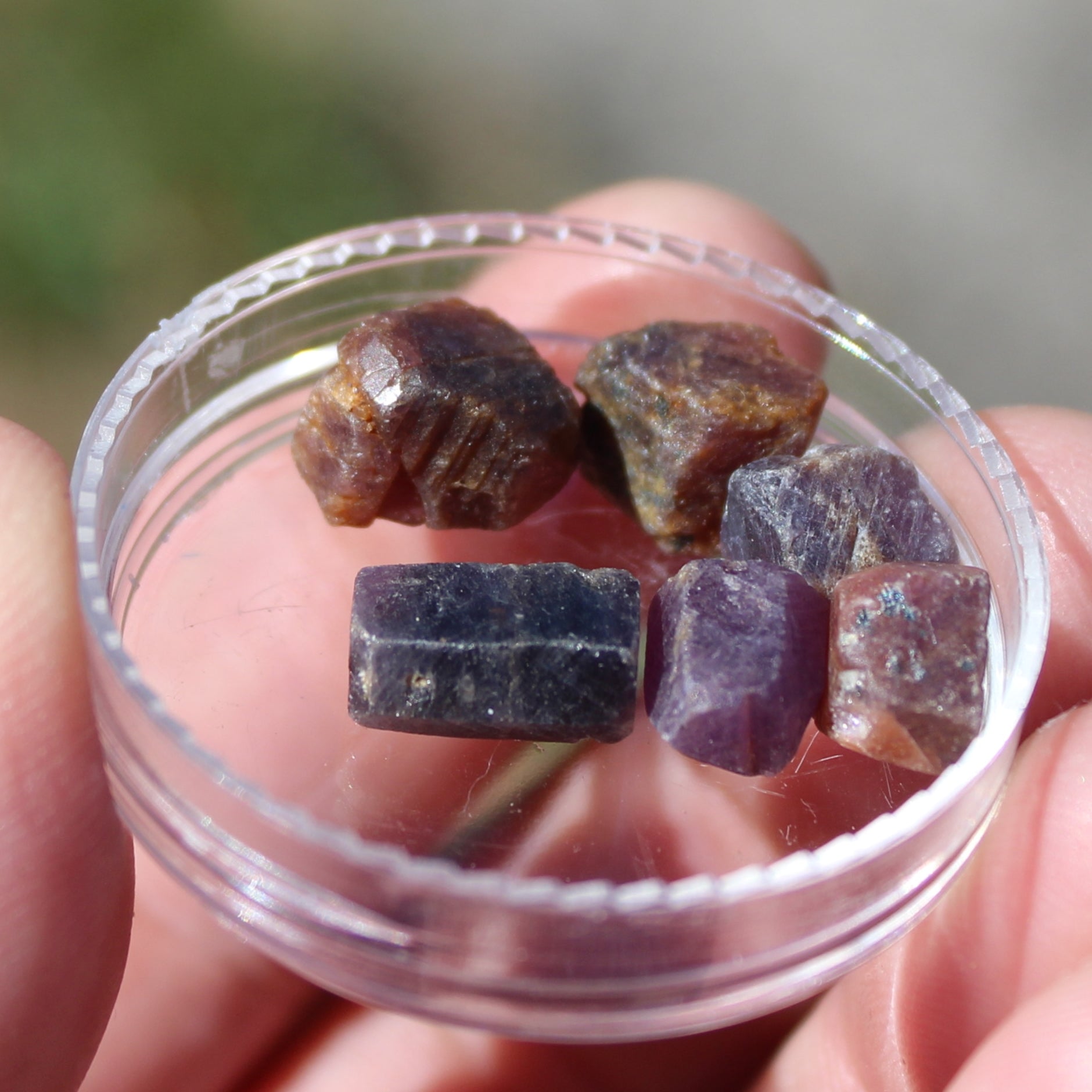 Red Corundum Ruby crystal untreated, 5/6 crystals 8g Rocks and Things