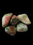 Unakite tiny tumbled 4-8 stones 9g in sunshine - Rocks and Things Store