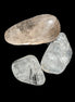 Black hair Rutilated Quartz 3 crystals 8-10g in sunshine - Rocks and Things Store