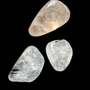 Black hair Rutilated Quartz 3 crystals 8-10g in sunshine - Rocks and Things Store