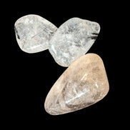 Black hair Rutilated Quartz 3 crystals 8-10g in sunshine - Rocks and Things Store