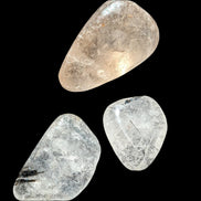 Black hair Rutilated Quartz 3 crystals 8-10g in sunshine - Rocks and Things Store