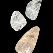 Black hair Rutilated Quartz 3 crystals 8-10g in sunshine - Rocks and Things Store