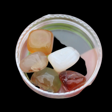 Agate tumbled 4/5 tiny stones 7-9g -  Rocks and Things Store