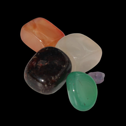 Agate tumbled 4/5 tiny stones 7-9g -  Rocks and Things Store