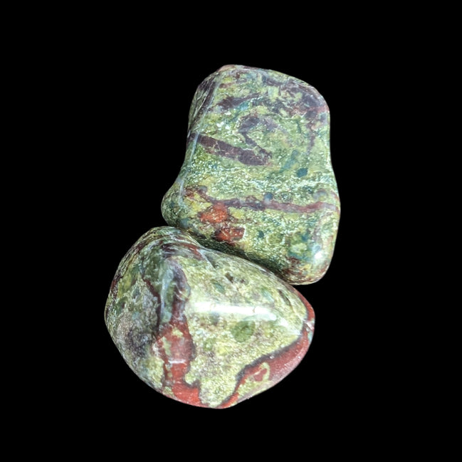 Dragons Blood Stone 2 tumbled stones 11-18g - Rocks and Things Store