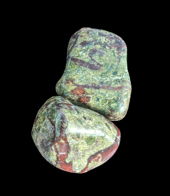 Dragons Blood Stone 2 tumbled stones 11-18g - Rocks and Things Store