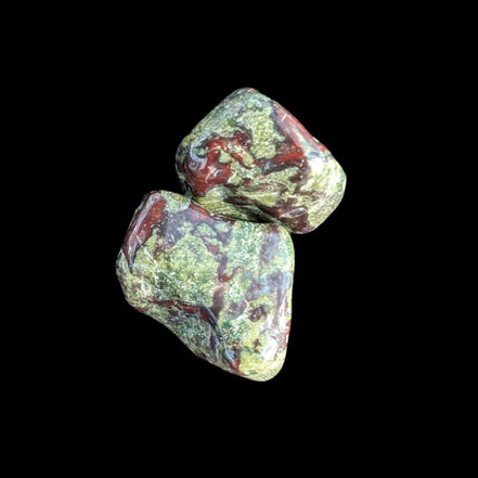 Dragons Blood Stone 2 tumbled stones 11-18g - Rocks and Things Store