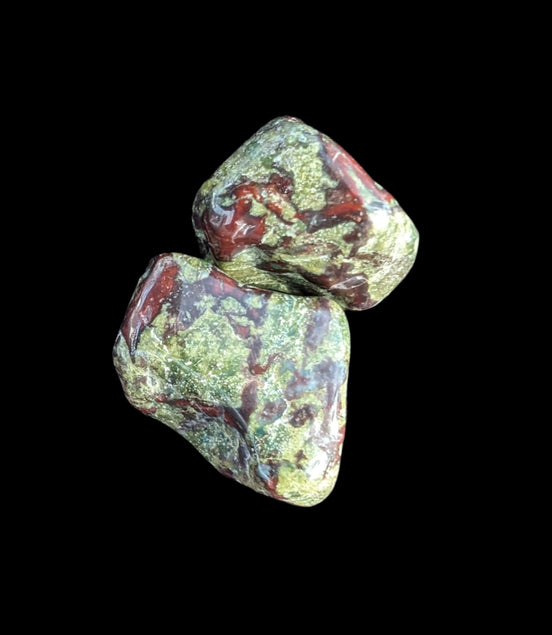 Dragons Blood Stone 2 tumbled stones 11-18g - Rocks and Things Store