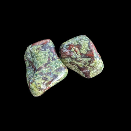 Dragons Blood Stone 2 tumbled stones 11-18g - Rocks and Things Store