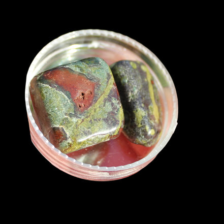 Dragons Blood Stone 2 tumbled stones 11-18g - Rocks and Things Store