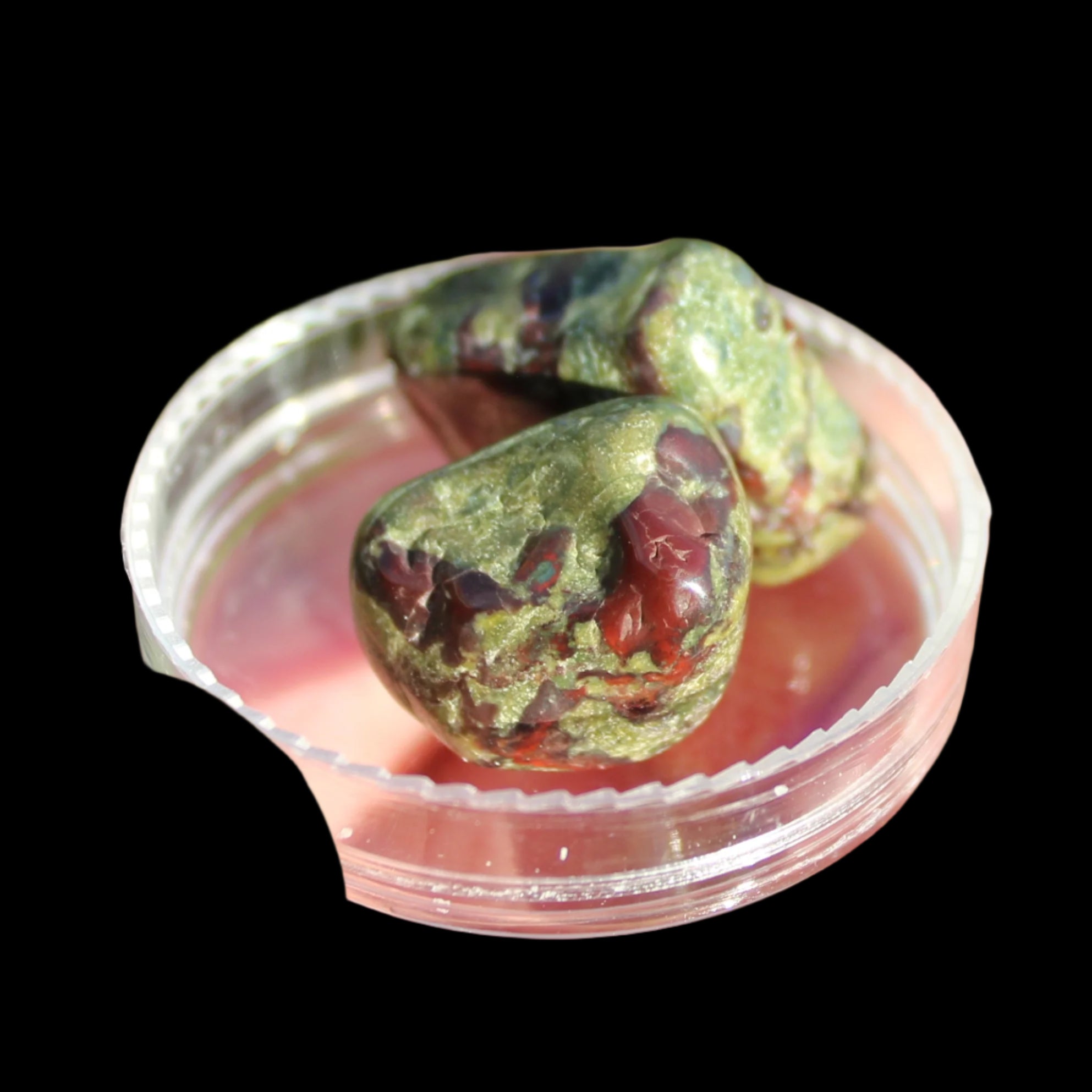 Dragons Blood Stone 2 tumbled stones 11-18g - Rocks and Things Store