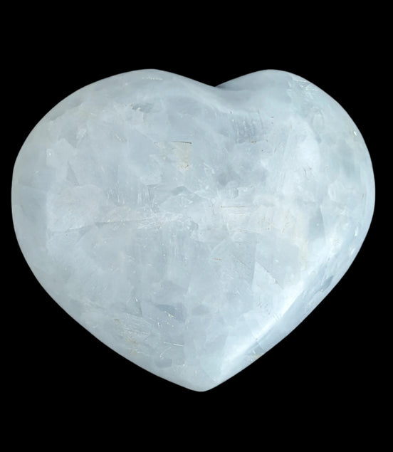 Celestite heart 160g - Rocks and Things Store
