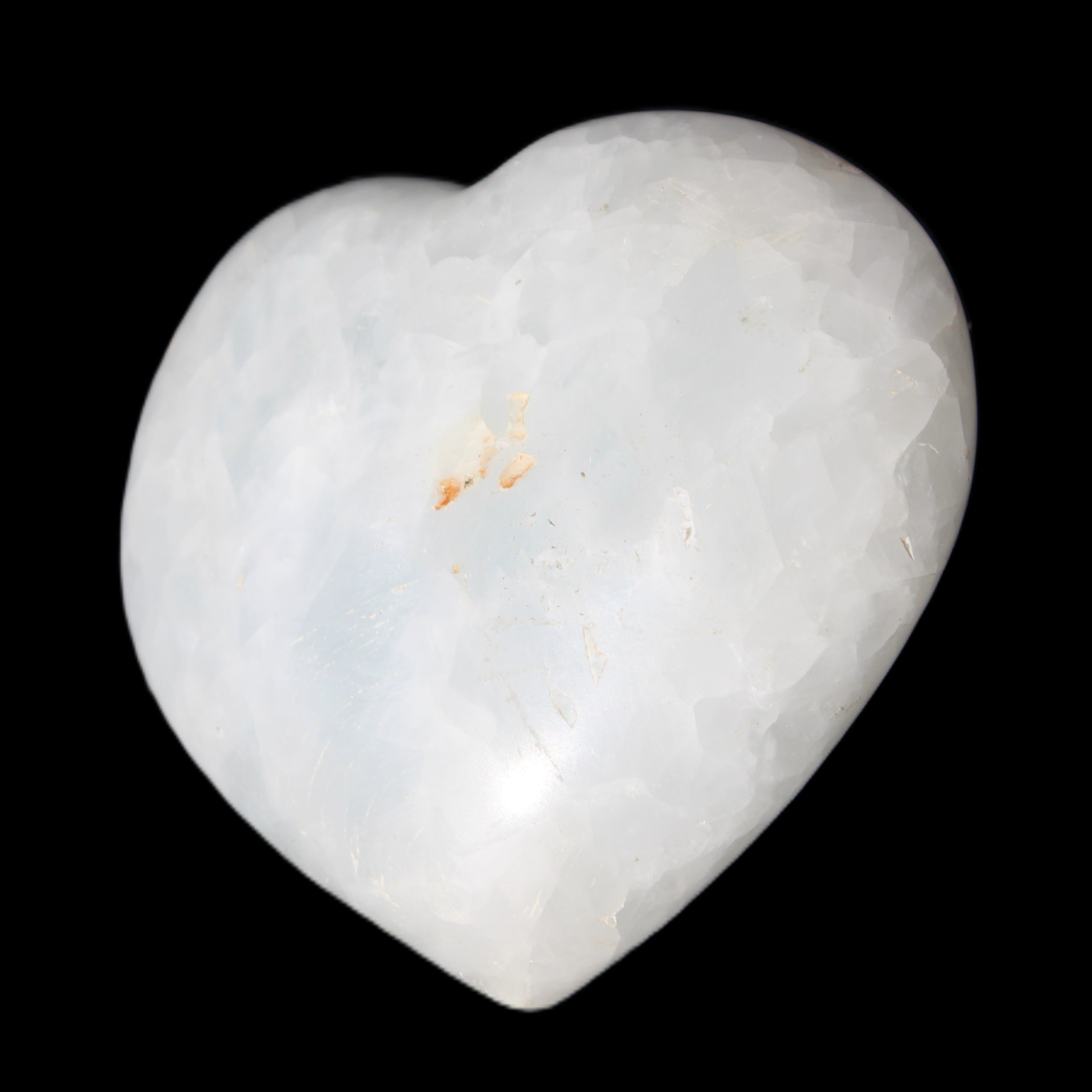 Celestite heart 160g in sunlight - Rocks and Things Store