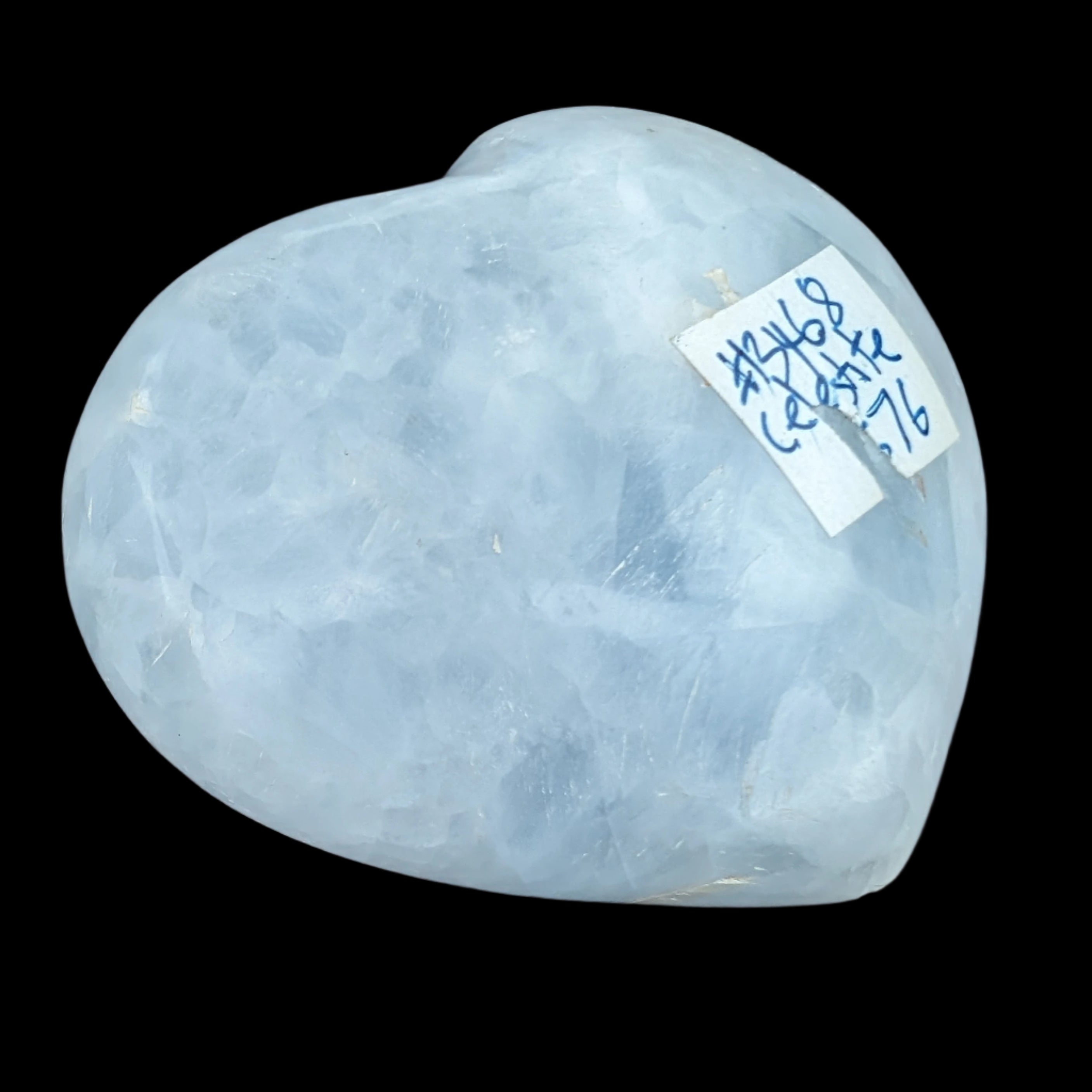 Celestite heart 160g - Rocks and Things Store