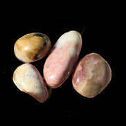 Rhodonite 4/5 tiny tumbled stone 12-19g in sunlight - Rocks and Things Store