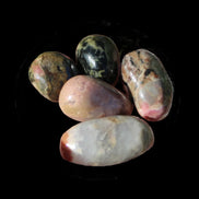 Rhodonite 4/5 tiny tumbled stone 12-19g in sunlight - Rocks and Things Store