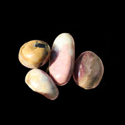 Rhodonite 4/5 tiny tumbled stone 12-19g in sunlight - Rocks and Things Store