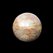 Bamboo Leaf Jasper sphere 175g in sunlight - Rocks and Things Store