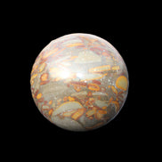 Bamboo Leaf Jasper sphere 175g in sunlight - Rocks and Things Store