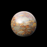 Bamboo Leaf Jasper sphere 175g in sunlight - Rocks and Things Store