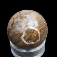 Bamboo Leaf Jasper sphere 175g in sunlight - Rocks and Things Store