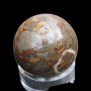 Bamboo Leaf Jasper sphere 175g in sunlight - Rocks and Things Store