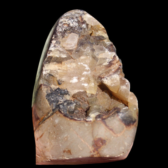 Septarian Dragon Stone geode egg 329g in sunshine - Rocks and Things Store