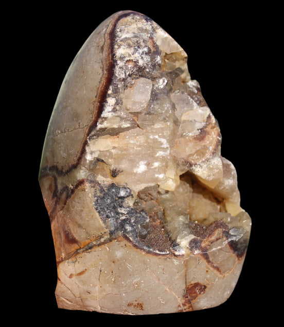 Septarian Dragon Stone geode egg 329g in sunshine - Rocks and Things Store