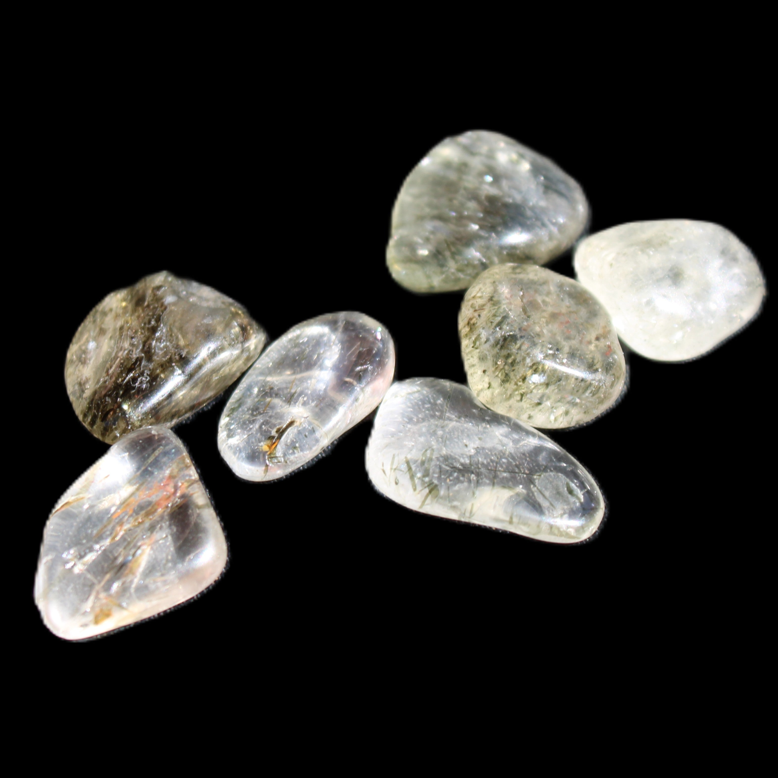 Green Hair Rutiliated Quartz 8g in sunlight - Rocks and Things Store