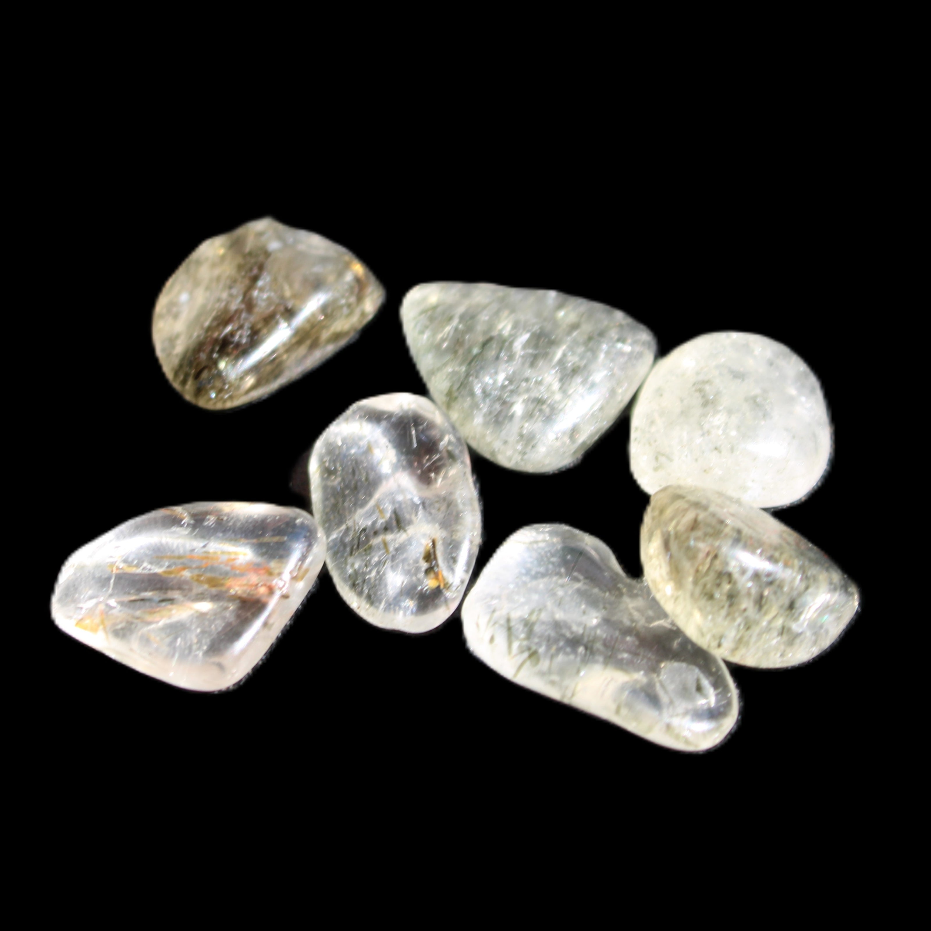 Green Hair Rutiliated Quartz 8g in sunlight - Rocks and Things Store