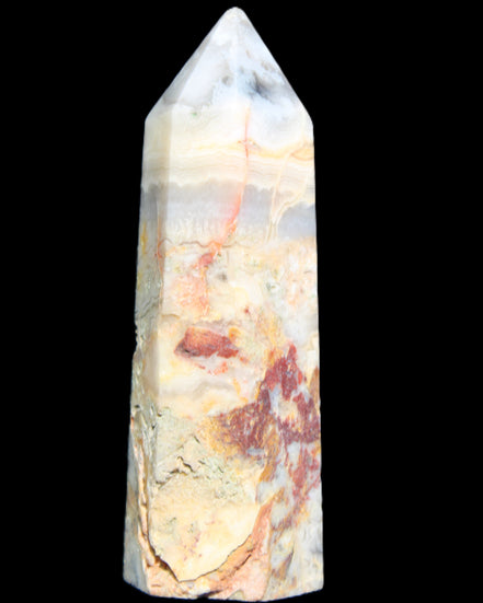 Claybank Agate Marquise wand 59g in sunlight - Rocks and Things Store