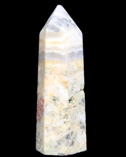 Claybank Agate Marquise wand 59g in sunlight - Rocks and Things Store