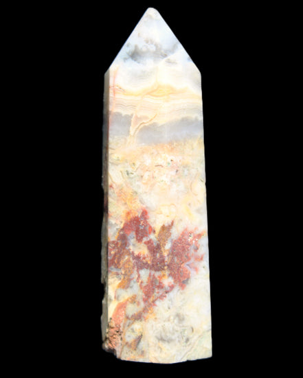 Claybank Agate Marquise wand 59g in sunlight - Rocks and Things Store