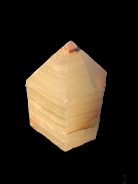 Afghan Jade Serpentine obelisk from Afghanistan 190g in sunshine