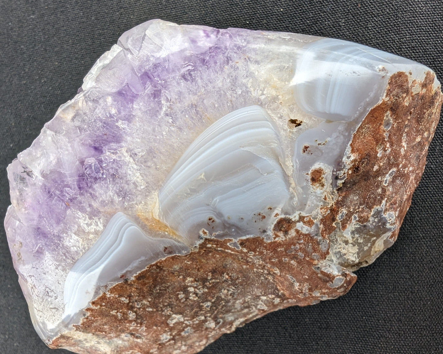 Amethyst Geode cluster 417g Rocks and Things