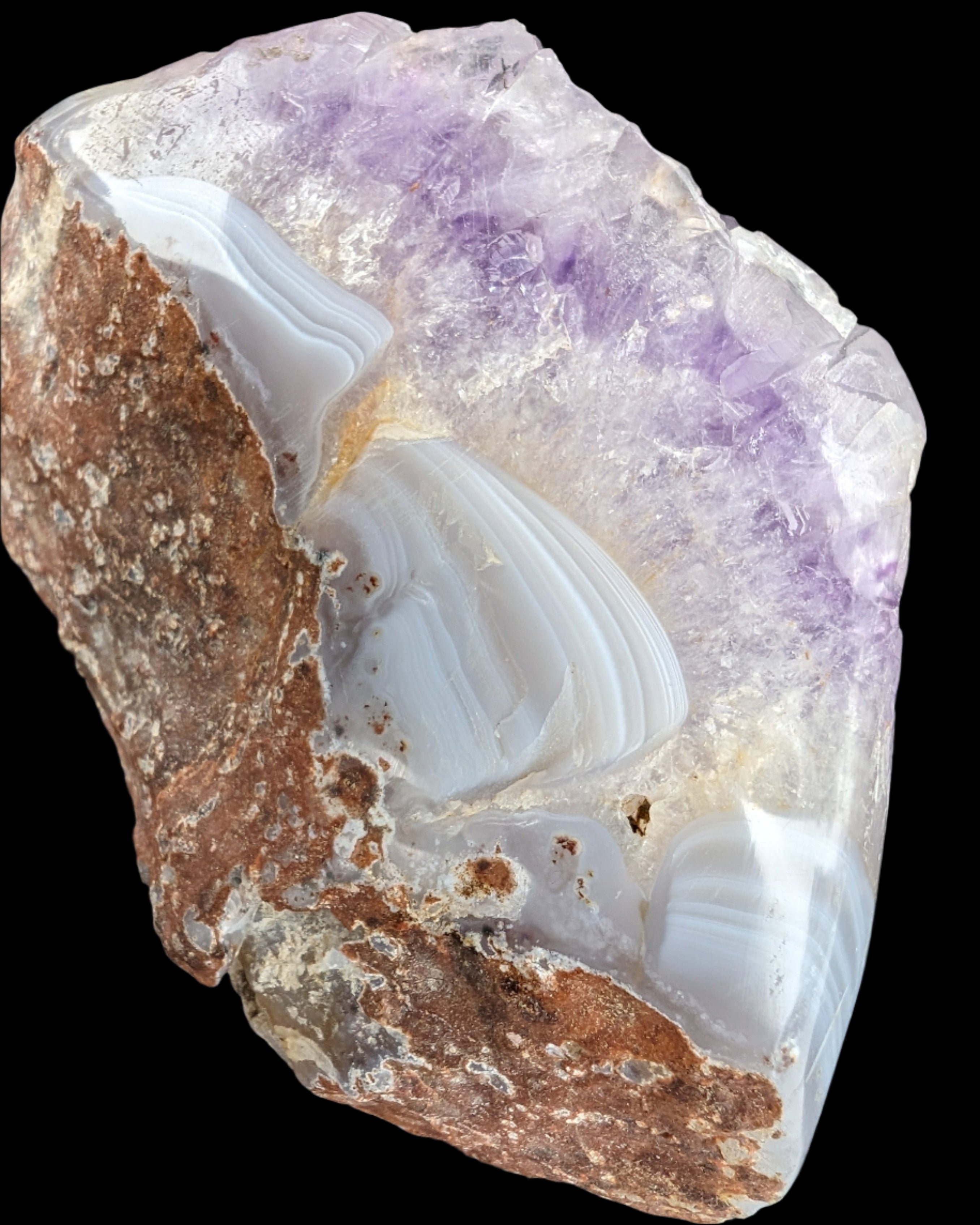 Amethyst Geode cluster 417g - Rocks and Things Store