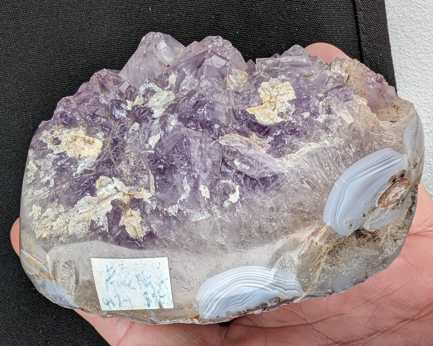 Amethyst Geode cluster 417g