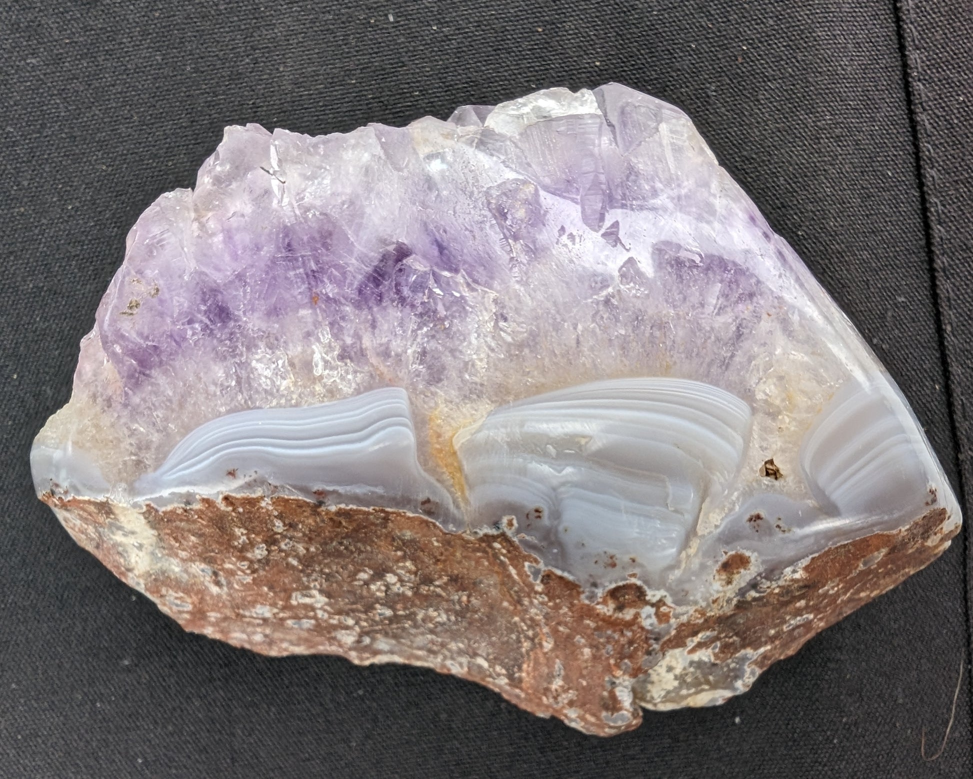 Amethyst Geode cluster 417g Rocks and Things