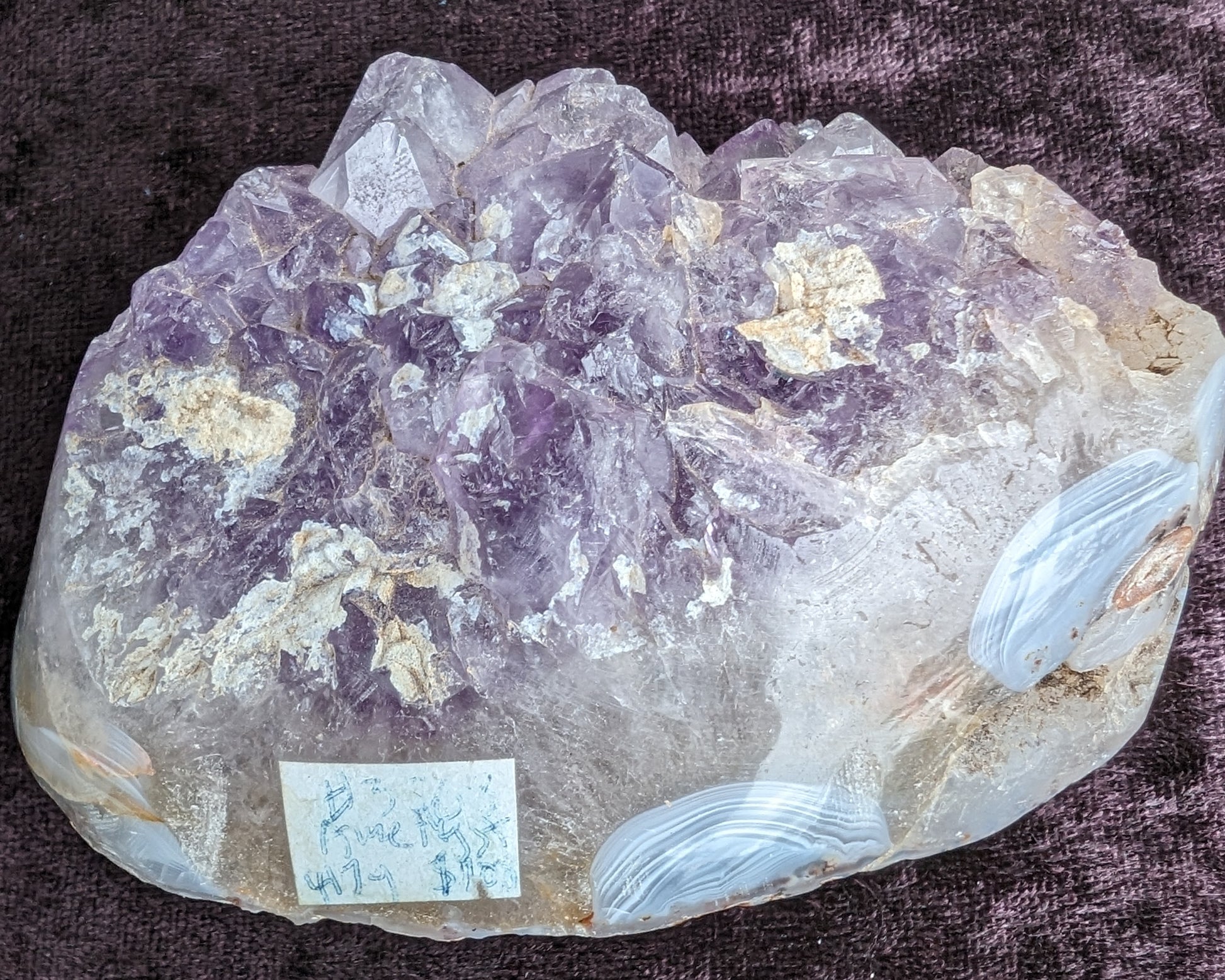 Amethyst Geode cluster 417g Rocks and Things