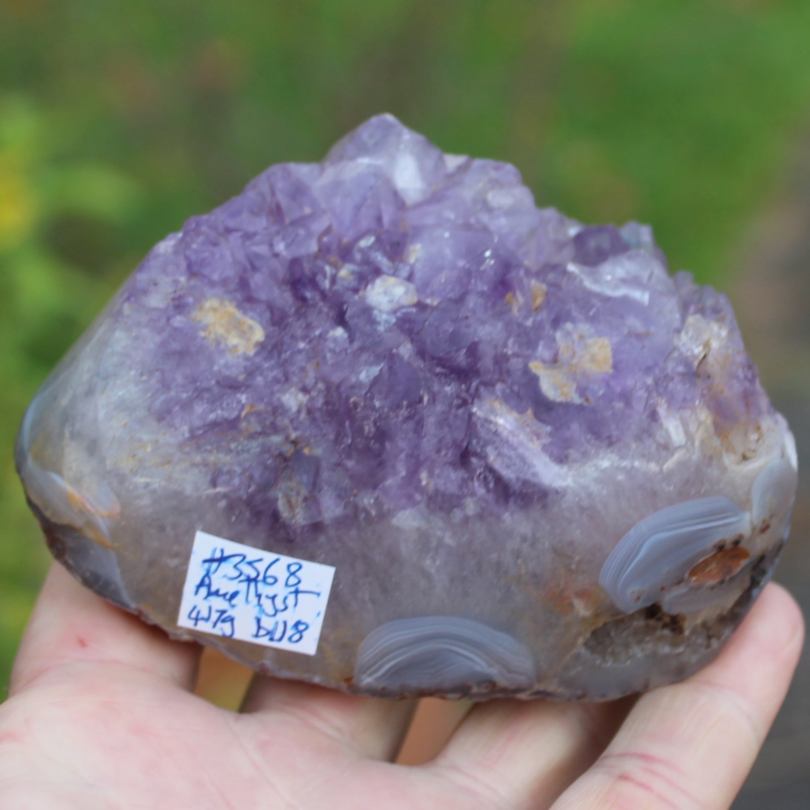 Amethyst Geode cluster 417g Rocks and Things