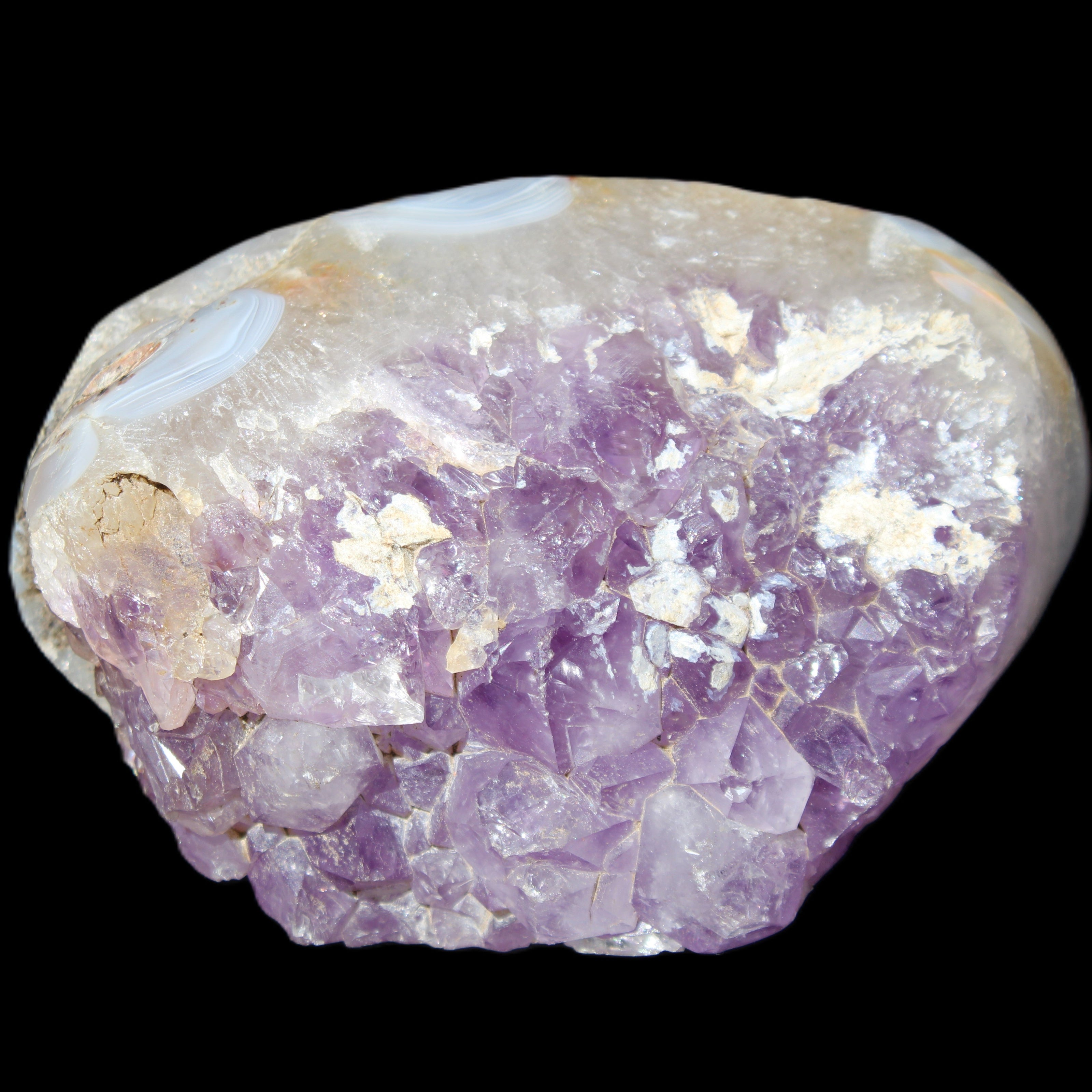 Amethyst Geode cluster 417g in sunlight - Rocks and Things Store